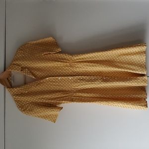 & Other Stories Size 0 Yellow Printed Shortsleeve Mini Dress